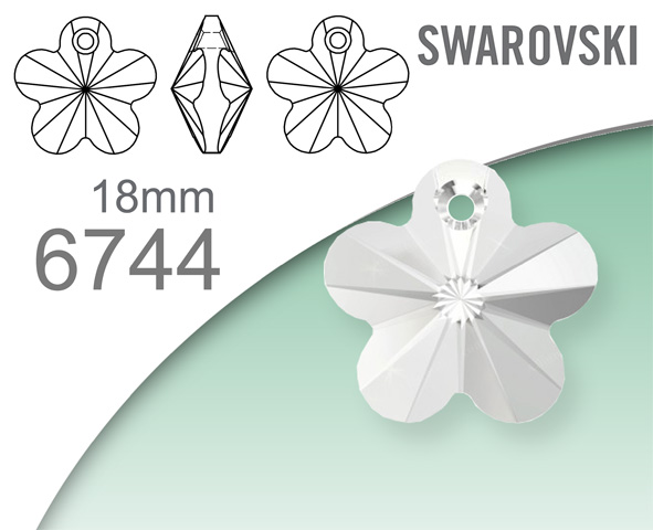 Swarovski 6744 Flower Pendant 18mm