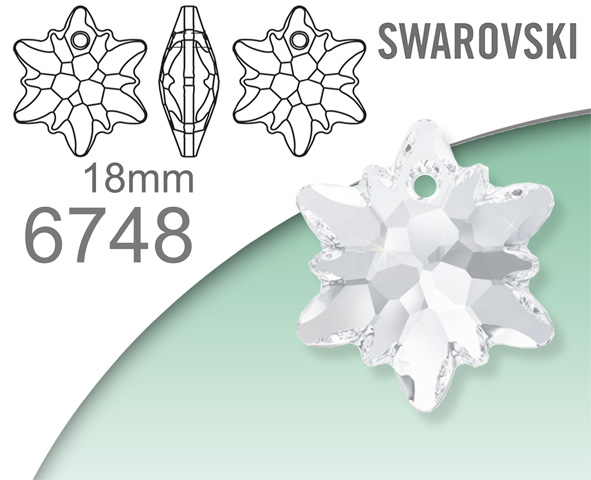 Swarovski 6748 Edelweiss pendant 18mm