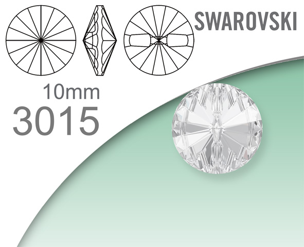 Swarovski 3015 Crystal Buttons 10mm