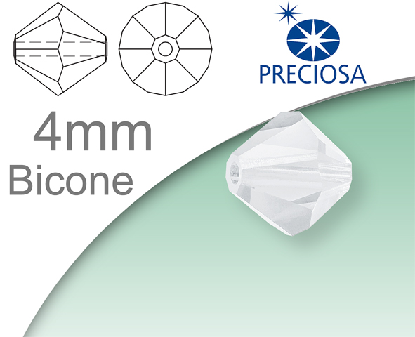 Preciosa Bicone 4mm (sluníčka)
