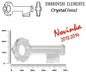 SWAROVSKI KEY Pendant 6919 barva Crystal velikost 50mm.