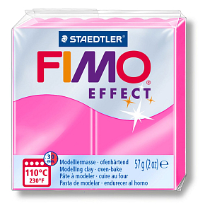 FIMO NEON efekt barva RŮŽOVÁ č.201 balení  57g