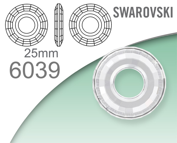 Swarovski 6039 Disk Pendant 25mm