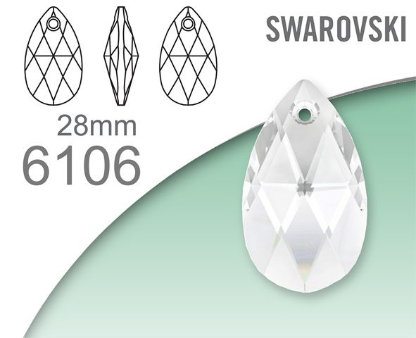 Swarovski 6106 Pear-Shaped pendant 28mm