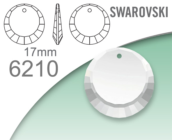Swarovski 6210 Round pendant 17mm
