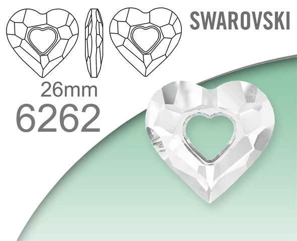 Swarovski 6262 Miss U Heart 26mm