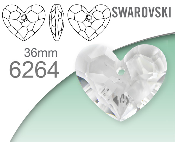 Swarovski 6264 Truly in Love Heart 36mm