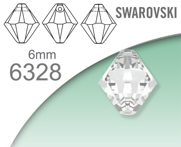 Swarovski 6328 XILION Bicone Pendant 6mm