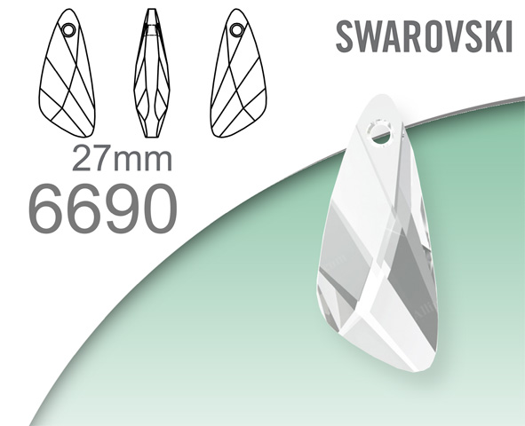 Swarovski 6690 Wing Pendant 27mm