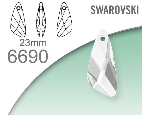 Swarovski 6690 Wing Pendant 23mm