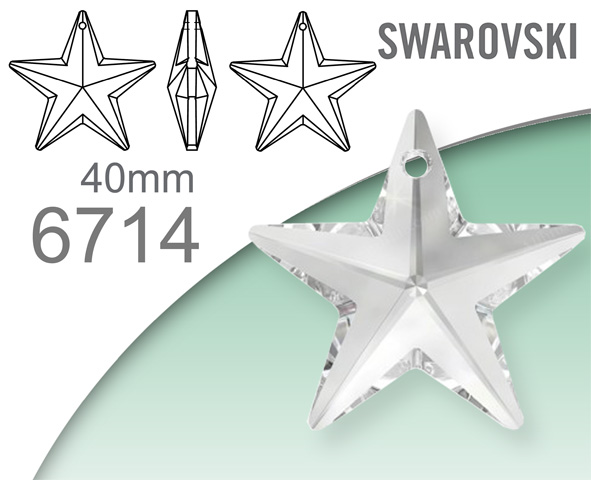 Swarovski 6714 Star Pendant 40mm