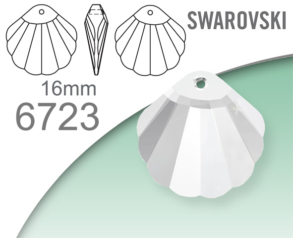 Swarovski 6723 Shell Pendant 16mm