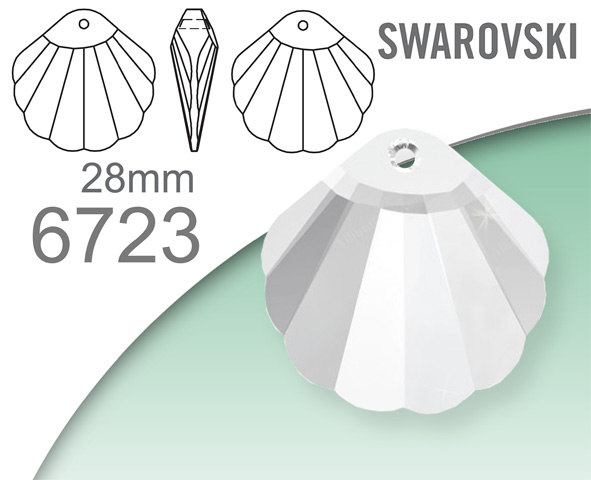 Swarovski 6723 Shell Pendant 28mm