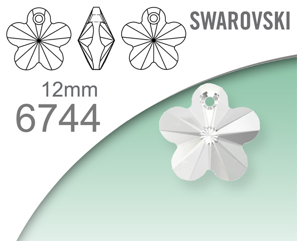 Swarovski 6744 Flower Pendant 12mm