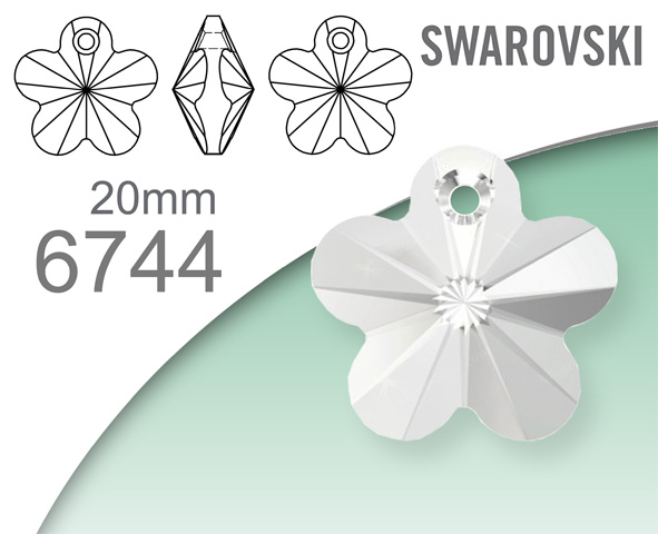 Swarovski 6744 Flower Pendant 20mm