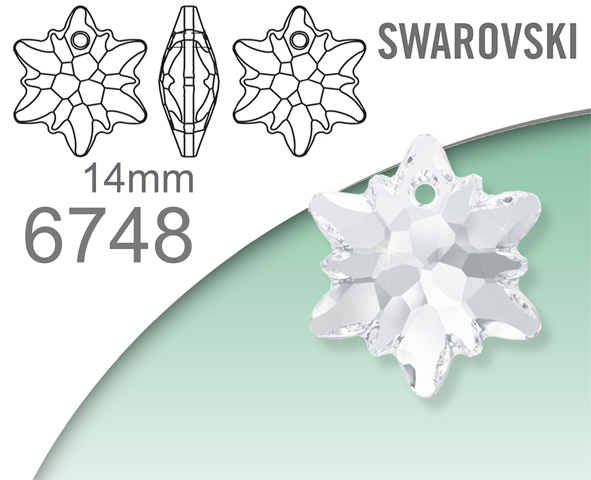 Swarovski 6748 Edelweiss pendant 14mm