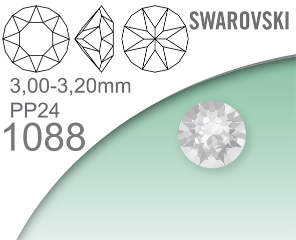 Swarovski 1088 XIRIUS Chaton  PP24 (3,00-3,20mm)