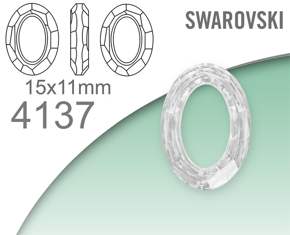 Swarovski 4137 Cosmic Oval  15x11mm