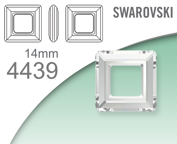 Swarovski 4439 Square Ring 14mm