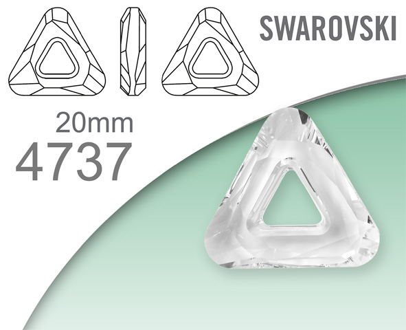 Swarovski 4737 Cosmic Triangle 20mm