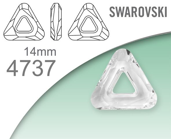 Swarovski 4737 Cosmic Triangle 14mm