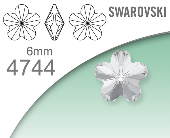 Swarovski 4744 Flower Fancy 6mm