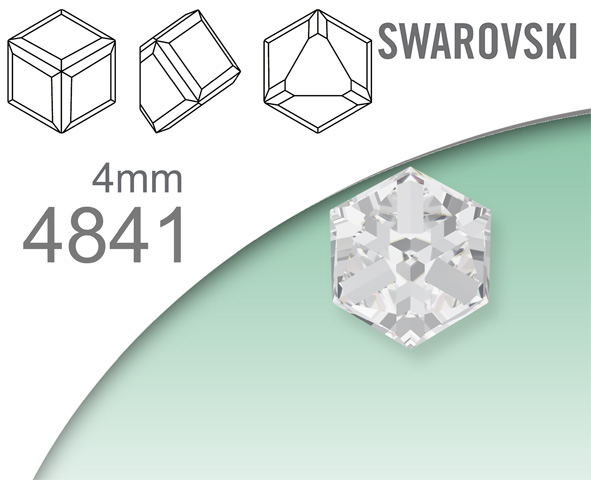Swarovski 4841 Angled Cube 4mm