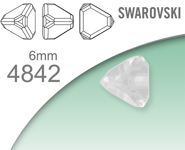 Swarovski 4842 Pyramid Fancy Stone 6mm