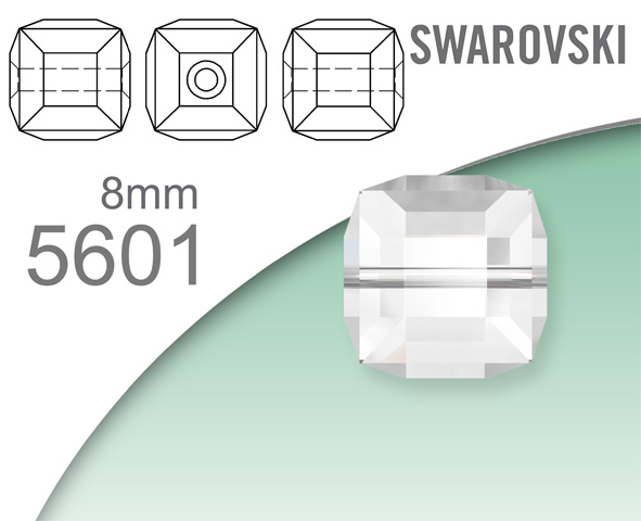 Swarovski 5601 Cube Bead 8mm