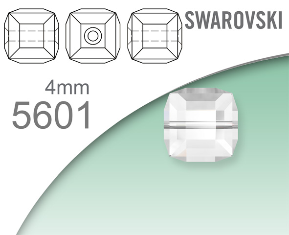 Swarovski 5601 Cube Bead 4mm