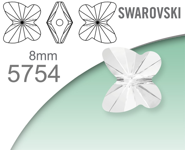 Swarovski 5754 Butterfly Bead 8mm