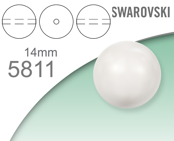 Swarovski 5811 Crystal Round Pearl 14mm