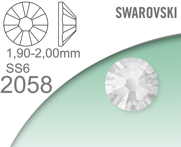 Swarovski 2058 XILION Rose SS6 (1,9-2,0mm)
