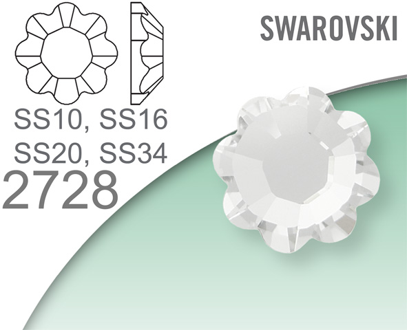 Swarovski 2728 Marguerite Flat Back SS10-34