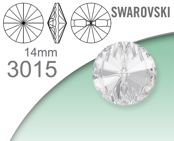 Swarovski 3015 Crystal Buttons 14mm