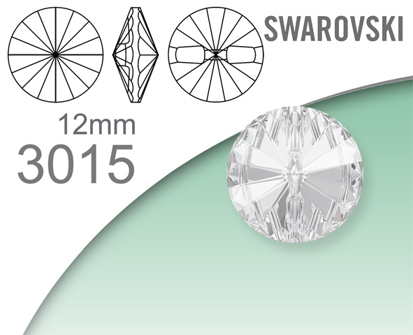 Swarovski 3015 Crystal Buttons 12mm