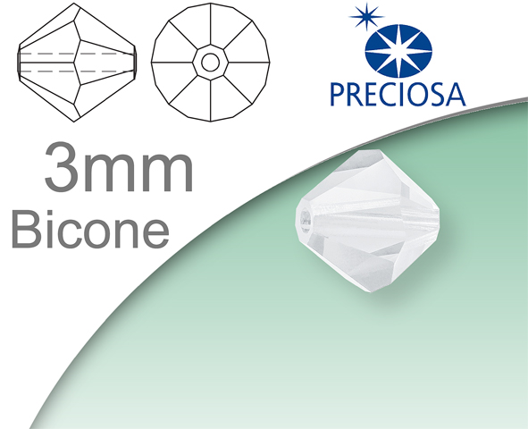 Preciosa Bicone 3mm (sluníčka)