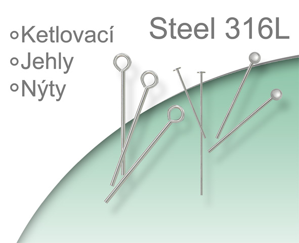 Ocel 316 Steel  ketlovací Jehly, Nýty