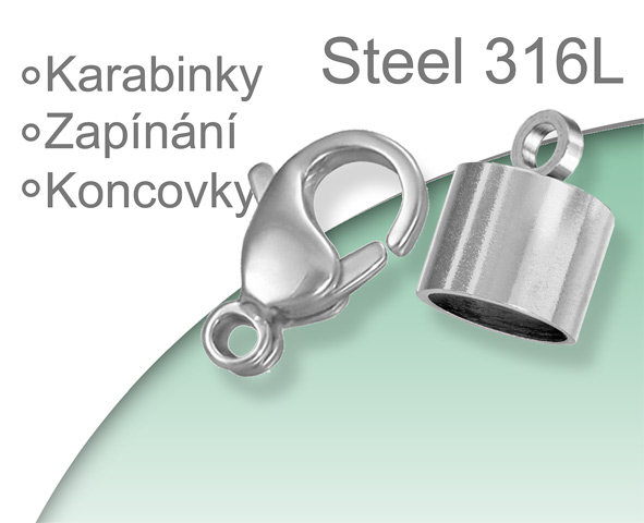 Ocel 316 Steel  Zapínání, Koncovky