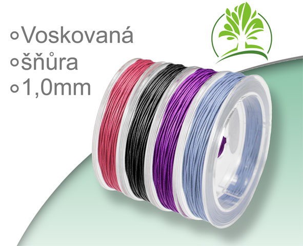 VOSKOVANÉ šňůry 1,0mm