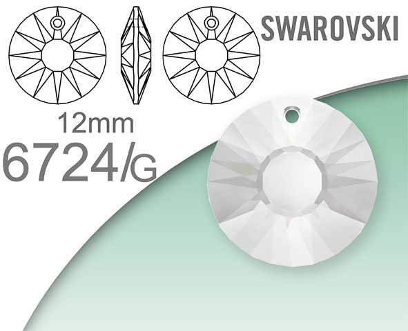 Swarovski 6724/G Sun pendant 12mm