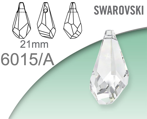 Swarovski 6015/A Polygon Drop 21mm