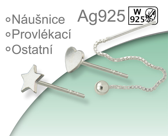 Stříbro Ag925 Náušnice