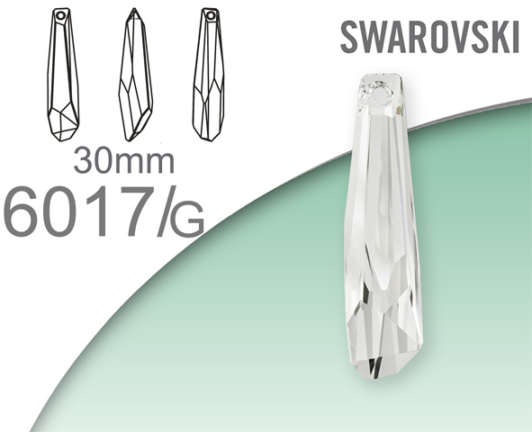 Swarovski 6017/G Crystalactite pendant 30mm