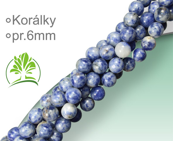 Minerály Korálky ROUND 6mm