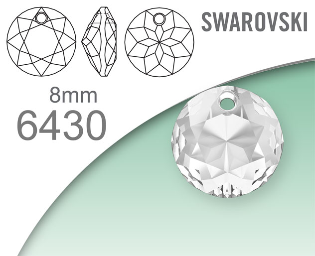 Swarovski 6430 Classic Cut Pendant 8mm
