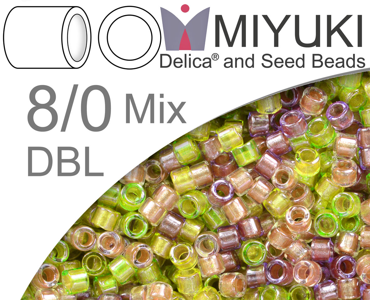 Miyuki Delica 8/0 (DBL) Mix