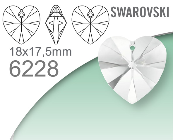 Swarovski 6228 Heart pendant 18x17,5mm
