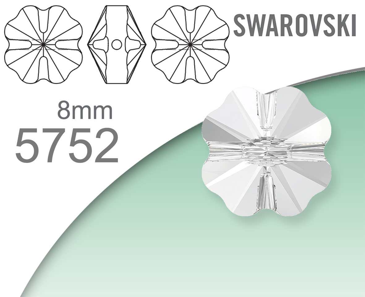Swarovski 5752 Clover Bead 8mm