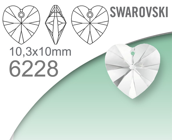 Swarovski 6228 Heart pendant 10,3x10mm